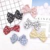 Chifón coreano pequeño floral fresco doble lazo accesorios para el cabello diy ropa zapatos accesorios para bolsos decoración