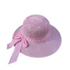 Chapéu de Verão Novo Estilo com Aba Larga, Chapéu de Praia, Chapéu de Palha com Fita de Linho, Chapéu Feminino de Verão Respirável com Proteção Solar Atacado
