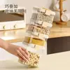 Frasco Sellado Retráctil de Plástico, No Necesita Abrir la Tapa, Frasco para Almacenar Granos, Contenedor para Almacenar Granos Gruesos, Grado Alimenticio