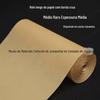 Papel para prática de caligrafia com pincel, borda de lã, rolo longo, cor amarelo claro, meio cozido, variedade opcional para iniciantes