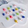 Accesorios DIY Dibujos Animados Tridimensionales Coloridos Luminosos Pato Amarillo Llavero para Teléfono Móvil Accesorios Creativos para Pasador de Pelo