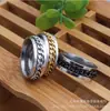 Anillo para hombre estilo coreano moderno joyería de moda para hombre anillo giratorio moderno anillo individual de acero de titanio venta al por mayor
