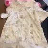 Nuevo pijama de moda para mujer con cuello de muñeca de Rilakkuma, conjunto de verano de manga corta y shorts con ribete de encaje, ropa de estar para niñas
