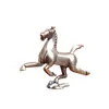 Ornamento de Latão de Cavalo Galopando ao Vento, Decoração de Animal de Chá para Casa de Cavalo Galopando ao Vento, Artesanato de Mesa de Objetos Antigos de Cobre
