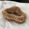 Presilha de Cabelo de Pelúcia Extra Grande Simples Versátil da Moda para Mulheres com Cabelo Grosso, Presilha de Garra Fofa para Coque na Parte de Trás da Cabeça, Presilha Tubarão