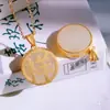 Colgante de Hotan, Propicio y Cumple-Deseos, Colgante Chapado en Oro, Pequeño y de Estilo Vintage, Colgante Propicio para Regalo