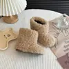 Zapatos de Algodón para Niños de 3-6-8 Años Zapatos Cálidos para Bebé Zapatos Peludos para Niñas Botas de Algodón Cálidas de Invierno Zapatos Antideslizantes para Niños