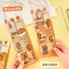 Set de Reglas de Caricatura de Capibara para Estudiantes, Lindo y Atractivo Set de Reglas de Dibujo de 20 cm Placa Triangular Transportador Set de Cuatro Piezas