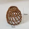 Ordem órfã Mercadorias de cauda Lustre de Rattan e Palha Estilo Pastoral Sala de Chá Estudo Quarto Corredor Varanda Entrada Pendente