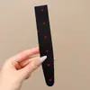 Faixa de cabelo de tricô floral com velcro para mulheres, presilha de franja floral doce, faixa de cabelo para arrumar o cabelo, acessório de cabelo estilo pastoral francês