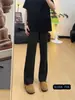 Pantalones lisos de estilo americano con caída para hombre y mujer, pantalones blancos de seda de hielo, pantalones finos de verano de ajuste limpio de pierna recta
