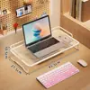Soporte refrigerador para laptop, soporte portátil multifuncional para escritorios de oficina, dormitorios, universal para estudiantes y laptops para juegos
