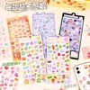 Pegatinas Divertidas con Relieve 3D Creativas para Decoración de Cuadernos de Niños y Niñas Set de Pegatinas de Cristal Pegatinas Estéreo Hechas a Mano DIY