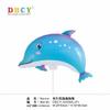 Día del Niño Dibujo Animado Animal Tiburón Sirena Globo Océano Decoración de Cumpleaños Puesto Soporte de Clip de Aire Inflable