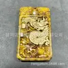 Envío Directo de Fábrica de Colgante de Dragón y Fénix de Jade, Placa de Jadeíta de Dragón y Fénix con Detalles Dorados, Caja de Juego de Piezas de Mano Vintage