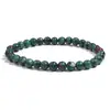 Pulsera de piedra natural estilo europeo y americano AliExpress más vendido anillo simple de rubí pulsera elástica de cuentas redondas alta calidad al por mayor