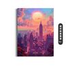Temu City Londres Nueva York Hermoso Atardecer Pintura Decorativa Impresión de Tinta de Alta Definición Sala de Estar Dormitorio Lienzo sin Marco Dropshipping