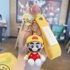 Llavero de Dibujos Animados Super Mario Pvc Muñeco Mario Colgante para Mochila Escolar Pareja Creativo Pequeño Regalo Venta al Por Mayor Versión Q