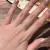 Anillo Retro Estilo Chino Nuevo Xiaohongshu Color Esmalte Glaseado Estampado Flor de Melocotón Rosa para Mujer, Anillo Étnico Exquisito de Nicho