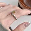 Anillo Graffiti de Uñas de Color Contrastante para Mujer, Moda Retro, Anillo Abierto de Estrella Dulce, Versátil Anillo para Dedo Índice Apilable
