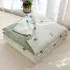 Colcha de Verano de Algodón Esponjoso Grado Madre y Bebé Clase A Doble Capa de Gasa Estilo Fresco Colcha Fresca de Verano para Niños Dormitorio de Estudiante Manta Fina para Aire Acondicionado