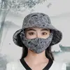 Chapéu de Sol Novo Estilo, Chapéu de Pescador, Chapéu com Máscara Integrada, Chapéu de Sol Versátil com Proteção UV para o Verão, Proteção Solar e Cobertura Facial
