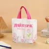 Bolsa de Lienzo con Premio para el Día del Maestro en Stock, Bolsa Tote de Regalo de Agradecimiento para Maestro, Bolsa de Regalo de Lienzo para Estudiantes de Jardín de Infancia