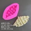 Molde de Silicona para Waffle Triangular Gota Goma Aroma Vela Aromaterapia Molde para Waffle DIY para Hornear Fondant Helado