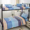 Dormitorio escolar juego de tres piezas ropa de cama para residencia de ancianos sitio unidad sábanas juego de seis piezas ropa de cama para cama individual al por mayor