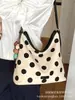Bolsa de Bolinhas para Mulheres 2026 Nova Moda de Verão Tendência Bolsa Tote para o Dia a Dia Grande Capacidade Ombro Único Transversal Bolsa Saco