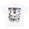 Camiseta Retro Americana Jude Bellingham Estrella del Fútbol Inglés Lavada Vintage Manga Corta Transfronterizo