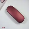 Estuche de Cuero Color Sólido para Gafas Caja de Hierro Anti-Presión Estudiante Miopía Gafas Gafas de Lectura Caja de Almacenamiento Óptico Universal Venta al por Mayor