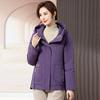 Ropa de Invierno Moderna para Madres de Mediana Edad 2023 Nuevo Chaqueta de Plumón para Mujeres de Mediana Edad y Mayores de 50 Años Abrigo de Algodón Pequeño para Mujeres