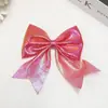 Casaco Colorido de Natal Cós Brilhante Laço Brilhante Acessórios de Cabelo DIY Feitos à Mão Presilhas de Cabelo Semi-acabadas Festa de Feriado