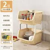 Estante de Almacenamiento de Piso Multicapa con Ruedas Móviles Celebridad de Internet Remolque Pequeño Cocina Dormitorio Almacén Juguetes Snacks Miscelánea