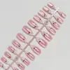 Comércio Exterior Estilo Mais Vendido 24 Peças Nail Art Francesa Menina Doce Cereja Fofo Versátil Nude Rosa Cor Amêndoa Unhas Destacáveis Usáveis