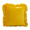 Almofada de babados com enchimento, bestseller transfronteiriço, almofada de sofá de veludo, almofada decorativa de cabeceira para sala de estar, removível e lavável
