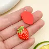 Colgante de Resina Estéreo Simulado de Verdura, Pimiento, Fruta, Manzana, Colgante Pequeño, Llavero DIY, Colgante, Accesorios de Joyería