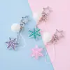 Decorações de Natal, Floco de Neve Atmosfera de Inverno Pingentes para Corrente de Celular, Chaveiros, Acessórios de Resina Atacado, Venda Direta do Fabricante