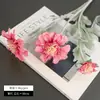 Flores de crisântemo artificiais, flores falsas, arranjos florais, itens decorativos, fundos para fotografia, decoração com tema pastoral e de floresta