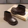 Botas Nuevas para Niñas Otoño Invierno 2026 Niños Dr. Botines Cortos con Felpa para Niña Martens Estilo Británico Zapatos Elegantes Versátiles