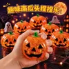 Juguete Squishy Calabaza de Halloween Transfronterizo, Juguete para Aliviar el Estrés Cabeza de Calabaza, Juguete Squishy de Rebote Lento de Maltosa, Regalo Pequeño