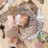Serie de Detalles Faltantes de Yanji Fragmentos Quemados Retro Manual de Materiales Paquete de Pegatinas Decorativas 6 Estilos