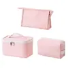 Bolsa de Tocador Rpet Transfronteriza Regalo Corporativo Bolsa de Cosméticos Pu Moda Rpet Bolsa de Almacenamiento de Belleza Fábrica de Personalización