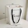 Bolso Shangjin Estilo Pintura al Óleo Siciliana Bolso de Mano Engrosado con Ramo de Flores Bolsa para Regalo con Empaque Arte Floral