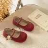 Zapatos Mary Jane para Niños 2026 Primavera y Otoño Nuevos Estilo Francés Correa Baja con Hebilla Metálica Planos Versátiles