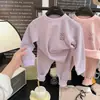 Conjunto de Ropa para el Hogar de Lana de Grafeno y Seda para Hombres, Mujeres y Niños, Algodón Amigable con la Piel, Pijamas de Manga Larga Cepillados, Ropa para el Hogar