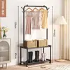 Cabideiro fácil suporte para secar roupas de chão para quarto cabideiro móvel para casa cabideiro para pendurar roupas armazenamento interno