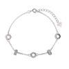 Pulsera de plata esterlina S925 con cintura pequeña, diseño de lujo ligero y avanzado de nicho digital romano, accesorios de moda de estilo ins