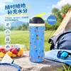 Copo térmico de aço inoxidável 304 para viagem, copo esportivo portátil para atividades ao ar livre para crianças, grande capacidade, design de desenho animado, com canudo
